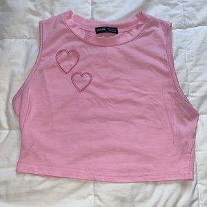 Shein Heart Cut out Crop top